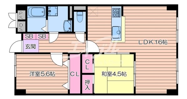 ベルメゾン山田の物件間取画像